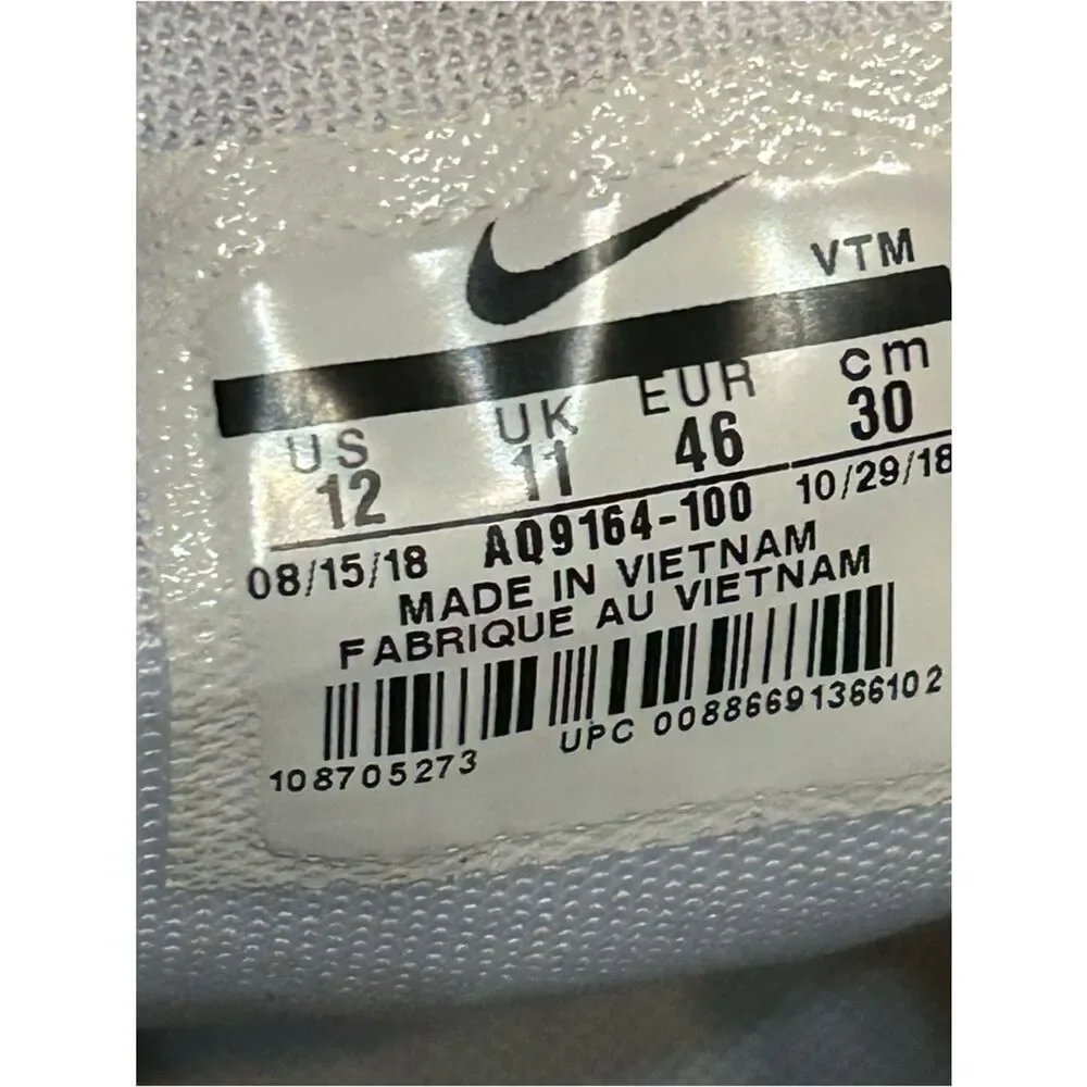 NIKE air max 270 White Lime Blast Photo Blue lace up shoes sneakers mens 12